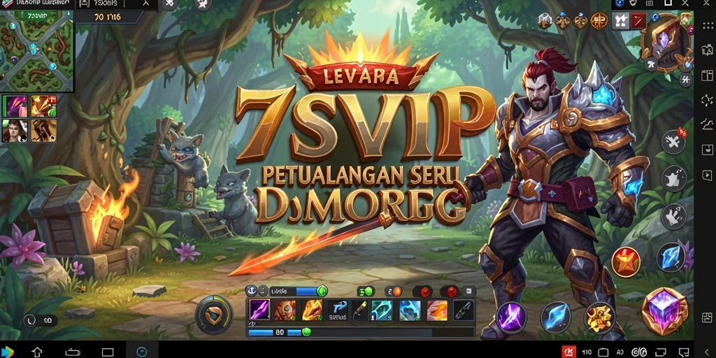 Screenshot gameplay 7SVIP menampilkan aksi pertarungan yang mendebarkan.
