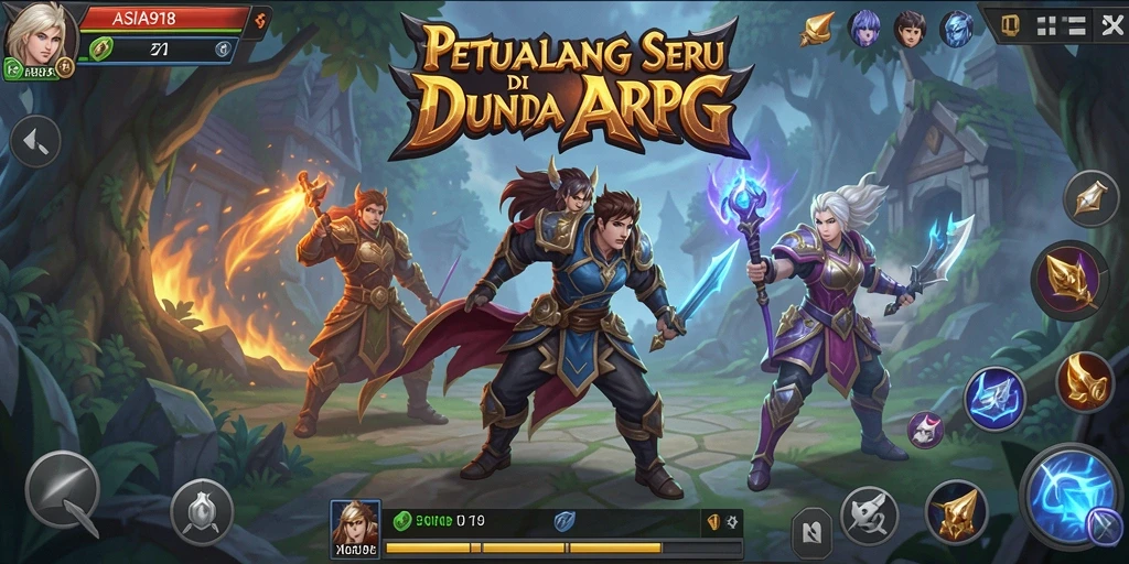 Tampilan menakjubkan gameplay ARPG di ASIA918.