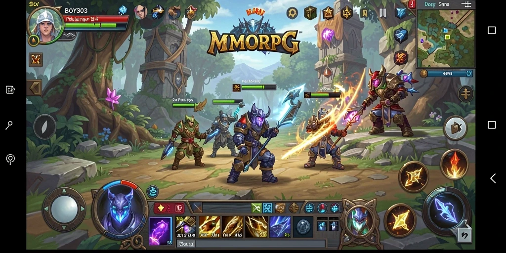 Gameplay seru BOY303 dengan grafis mengagumkan dalam MMORPG.