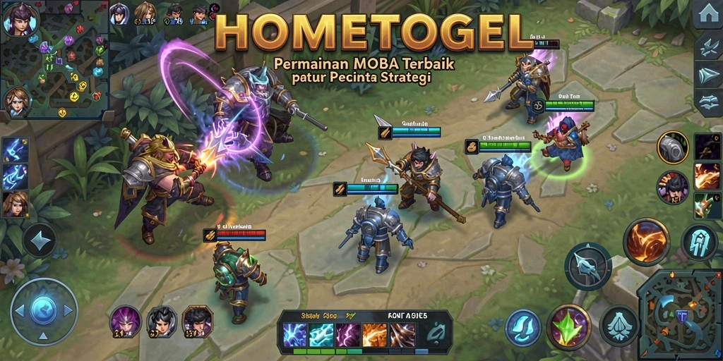 Tampilan seru dari gameplay HOMETOGEL yang penuh strategi.