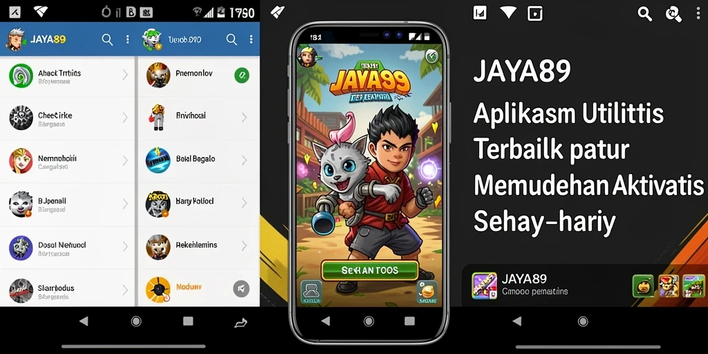 Tampilan utama JAYA89 dengan akses mudah ke semua fitur.