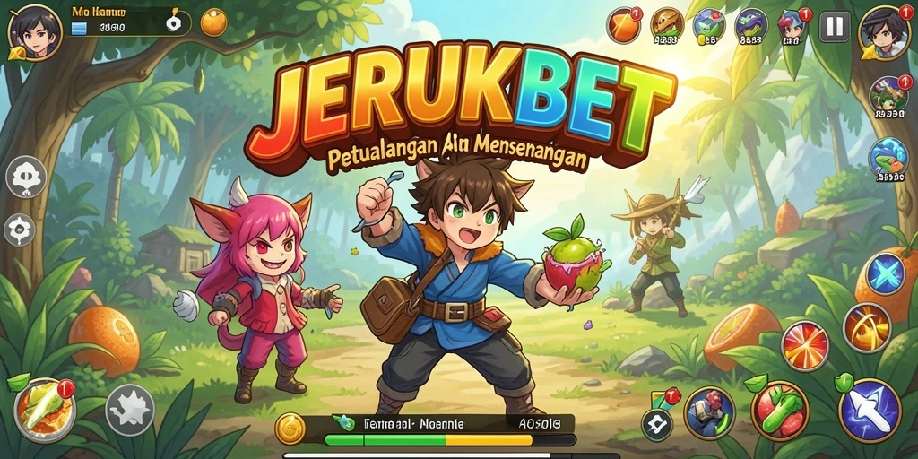 Tampilan gameplay seru dalam game Anime JERUKBET.