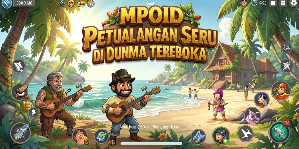 Screenshot MPOID menampilkan aksi seru di dunia terbuka yang luas.
